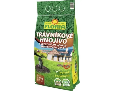 Obrázek produktu pro FLORIA trávníkové hnojivo proti krtkům 7,5 kg
