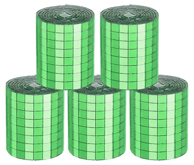 Spiegelsteine 5x5 mm grün, 4800 Stück, selbstklebend, für DIY-Deko