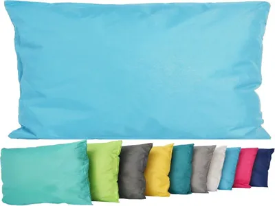 Produktbild von JACK Outdoor Lounge Kissen 30x50cm Dekokissen inkl. Füllung Wasserfest Sitzkissen Garten Stuhl Lotus Effekt, Farbe:Hellblau