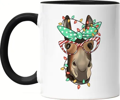 Produktbild von Frohe Weihnachten Tasse Schwarz Weihnachten Merry Christmas Frohe Weihnachten Weihnachtszeit Heiligabend 24. Dezember