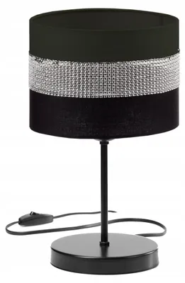 Image de SkyLighting Cristal Black Lampe de Chevet Abat-jour Cristal