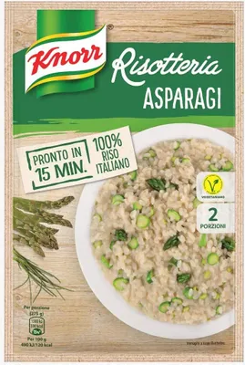 Produktbild von 15x Knorr Risotto Asparagi Reis mit Spargel 175g 100% italienisch Fertiggerichte Reisgerichte