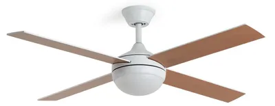 Produktbild von Deckenventilator mit Licht Lautlos DC Holzflügel Navy Evo Holz Fernbedienung Groß (zwischen 20–30 m²) 132 cm Weiß