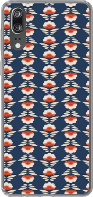 Produktbild von MuchoWow® Handyhülle Schutzhülle Hülle für Telefoonhoesje Huawei P20 Muster - Abstrakt - Blumen Silikon Softcase Handy Hülle - Hardcover