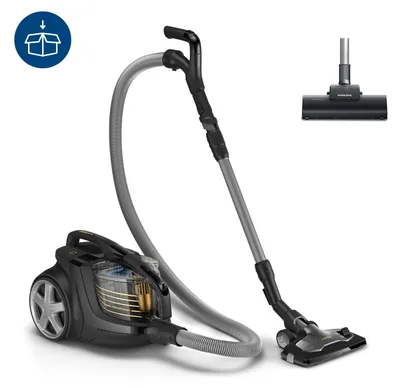 Zdjęcie produktu dla Philips 9000 series XB9154/09, 900 W, Cylinder próżniowy, Suchy, Bez worka, 2,2 l, HEPA