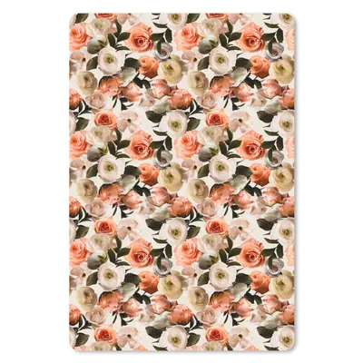 Produktbild von MuchoWow® Mauspad Mousepad Rosen - Blumen - Collage 40x60 cm - Mousepads - Maus Mat - Pad - Mausunterlage - Schreibtisch Accesoire