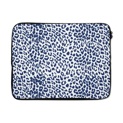 Produktbild von MuchoWow® Laptop Hülle 15 Zoll Tiermuster - Blau - Panther Laptoptasche - Laptoptasche - Sleeve - Rundum-Schutz