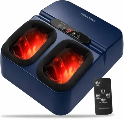 Imagen del producto de Masajeador para pies, masajeador de pies Shiatsu con amasamiento profundo, masajeador para pies para fascitis plantar y alivio del dolor (azul)