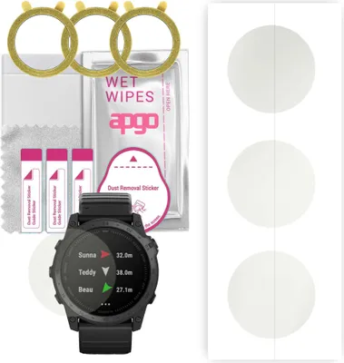 Produktbild von apgo 3 Stück Schutzfolie, Matt, kompatibel mit Garmin Tactix 7 Smartwatch, Hydrogel Displayschutzfolie mit Positionierhilfe, Displayfolie, robust und kratzfest