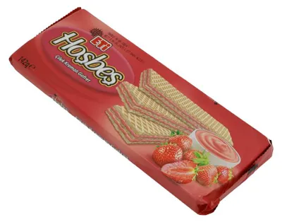 Produktbild von Waffeln ETI Hoşbeş |Gebäck | mit cremiger Erdbeerfüllung | 142 g