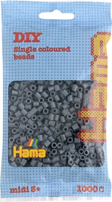 Zdjęcie produktu dla Hama 207-71 Hama Bügelperlen midi, dunkelgrau, im Beutel