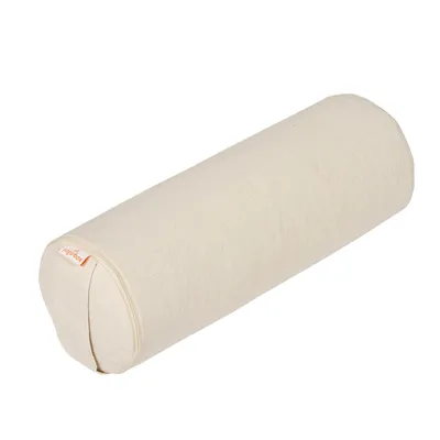 Produktbild von Yoga MINI BOLSTER / Nackenrolle BASIC, Farbe:natur, Füllmaterial:Buchweizenschalen, Größe:38 x 15 x 15 cm