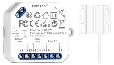 Imagen del producto de Controlador para puerta de garaje, sistema de control inteligente con Wi-Fi, compatible con asistentes de voz, estándar europeo