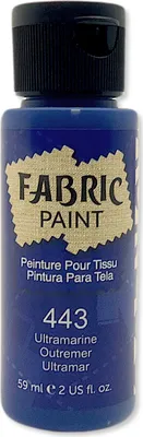Zdjęcie produktu dla Farba do tkanin Jasnych i Ciemnych Niebieska Aureuo 59ml Kolor Niebieski Blue Farby