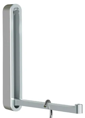 Produktbild von pieperconcept Klapp-Garderobe CANOA Klapphaken Wandhaken silber matt 8096.80.813