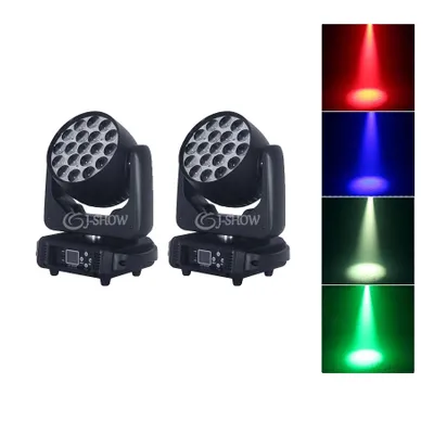 Image de Moving Head lumière de scène, RGBW 19X15W LEDs, 540° PAN, 270° TILT , 2 lumières