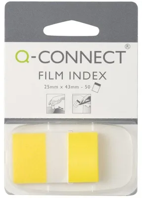 Immagine prodotto di Q-Connect® KF03634 Indice - 25 x 45 mm, giallo, 50 strisce