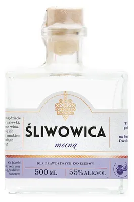 Produktbild von Pflaumenschnaps 55 % – 100 ml – Schronisko Bukowina