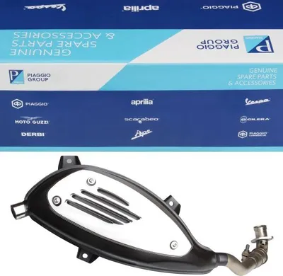 Produktbild von Original Piaggio Auspuff für Vespa GTS GT GTV (1A0093185)