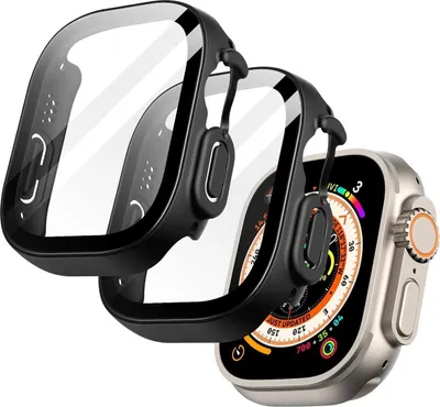Produktbild von JETech Schutzhülle mit Displayschutz für Apple Watch Ultra 2/1 49mm, Schwarz