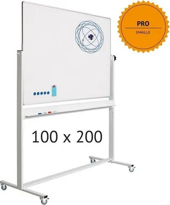 Obrázok produktu pre Biela porcelánová tabuľa, 100 x 200 cm