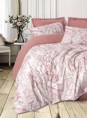 Produktbild von L'Essentiel Linge de Maison, Livara - Dusty Rose, Ranforce Doppelbett-Bettbezug-Set, Staubig, 100% BAUMWOLLE, 200 x 220 cm