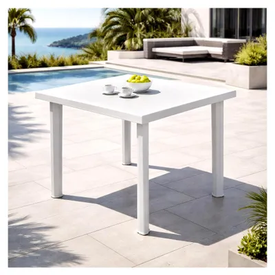 Produktbild von Bistrotisch Kunststoff 80x75cm - Weiß
