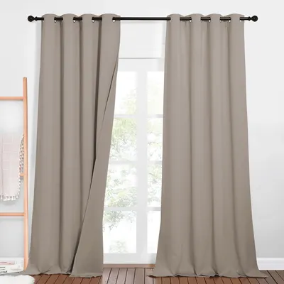Produktbild von Verdunkelungsvorhänge 100% Verdunkelnd - Doppelt - Akustisch - Thermisch - 2 Stück - 132x240cm