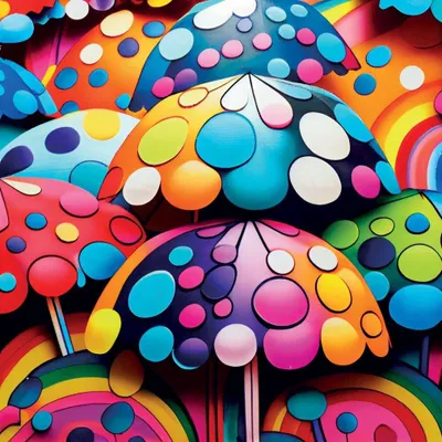 Image de Yazz Puzzle Parapluie coloré - bunte Rundpuzzle 1023 Teile