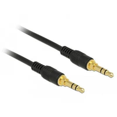 Produktbild von Kabel Klinke 3 Pin 3,5 mm Stecker > Stecker 3,0 m schwarz Delock