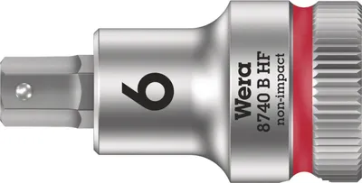 Produktbild von WERA Innensechskant-Bitnuss mit Haltefunktion 35 x 6 x 12 mm