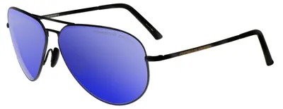 Obrázok produktu pre Porsche Design P8508/S MATTE BLACK/BLUE 60/12/145 Pánske okuliare Slnečné okuliare