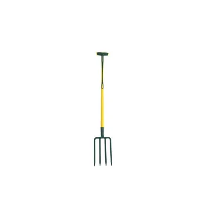 Image de Fourche à bêcher douille - 30 cm - manche béquille Novagrip