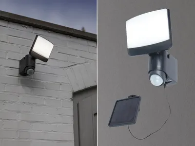Produktbild von LUTEC Sunshine LED Aussenwandleuchte Solar 5000 K 7,5W Bewegungsmelder IP44 Fluter