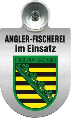 Produktbild von Einsatzschild Windschutzscheibe incl. Saugnapf - Angler Fischerei im Einsatz - 309373 Color - Region Freistaat Sachsen
