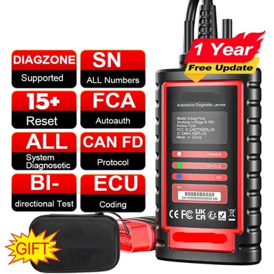 Image de Ediag Plus : Scanner OBD2 - Outil de diagnostic automobile - Lecteur de codes d'erreur - Programmeur ECU - Diagnostic Bluetooth