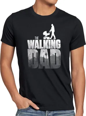 Produktbild von BaumwolleCloud The Walking Dad Herren T-Shirt zombie