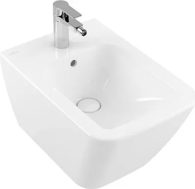 Produktbild von Villeroy & Boch Finion Bidet, mit Überlauf, 1 Hahnloch, 375x560mm, 446500RW