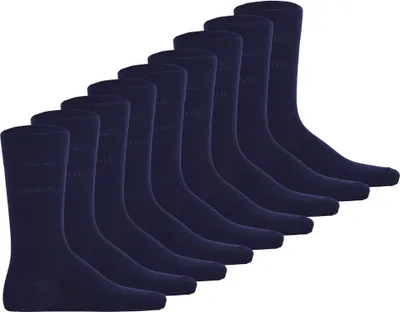 Produktbild von bugatti Herren Socken, 9er Pack - Socks Soft Baumwolle Uni Basic Dunkelblau 43-46