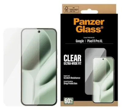 Produktbild von PanzerGlass ® Displayschutz Google Pixel 11 Pro XL | Ultra-Wide Fit, Google, Google - Pixel 11 Pro XL, Trockene Anwendung, Kratzresistent, Schockresistent, Transparent, 1 Stück(e)