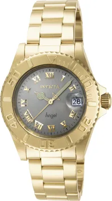 Produktbild von Invicta Angel 14366 Damenuhr - Quarzwerk - Edelstahl mit grauem Zifferblatt - 40 mm