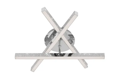 Produktbild von LED Deckenleuchte Wandleuchte Glitzereffekt 3000K 15W chrom Metall Briloner