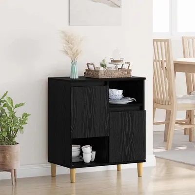 Zdjęcie produktu dla vidaXL Kredens o wyglądzie czarnego dębu 35 x 60 x 70 cm materiał drewnopochodny