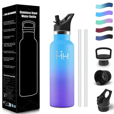 Produktbild von Trinkflasche 750ML Edelstahl BPA-frei, Isolierflasche auslaufsicher, 18/8 mit