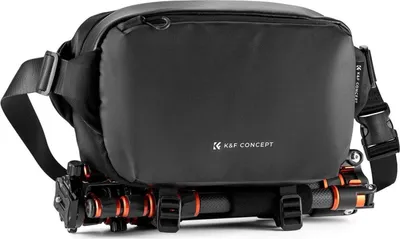 Image de K&F Concept Sac à dos pour appareil photo Sac d'épaule carré Noir