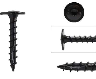 Obrázok produktu pre Skrutky s čiernou hlavou 8,0 x 50 mm Torx - balenie 50 kusov