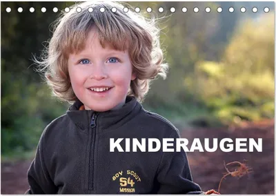 Produktbild von Kinderaugen / Geburtstagskalender (Tischkalender 2025 DIN A5 quer), CALVENDO Monatskalender