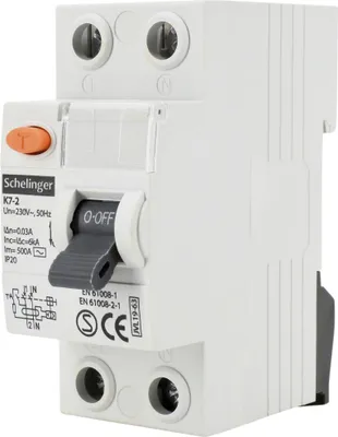 Zdjęcie produktu dla Schelinger Wyłącznik Różnicowoprądowy A03-K7-2-25-030 2P 25A 30Ma