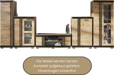 A modular living room furniture set displayed against a white background.
