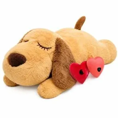 Image de Vulpes Goods Chiot Cœur battant Jouet Câlin, Jouet pour chien, Puppy Câlin Avec Chaleur Cœur battant, Pad Chauffant, 20 CM